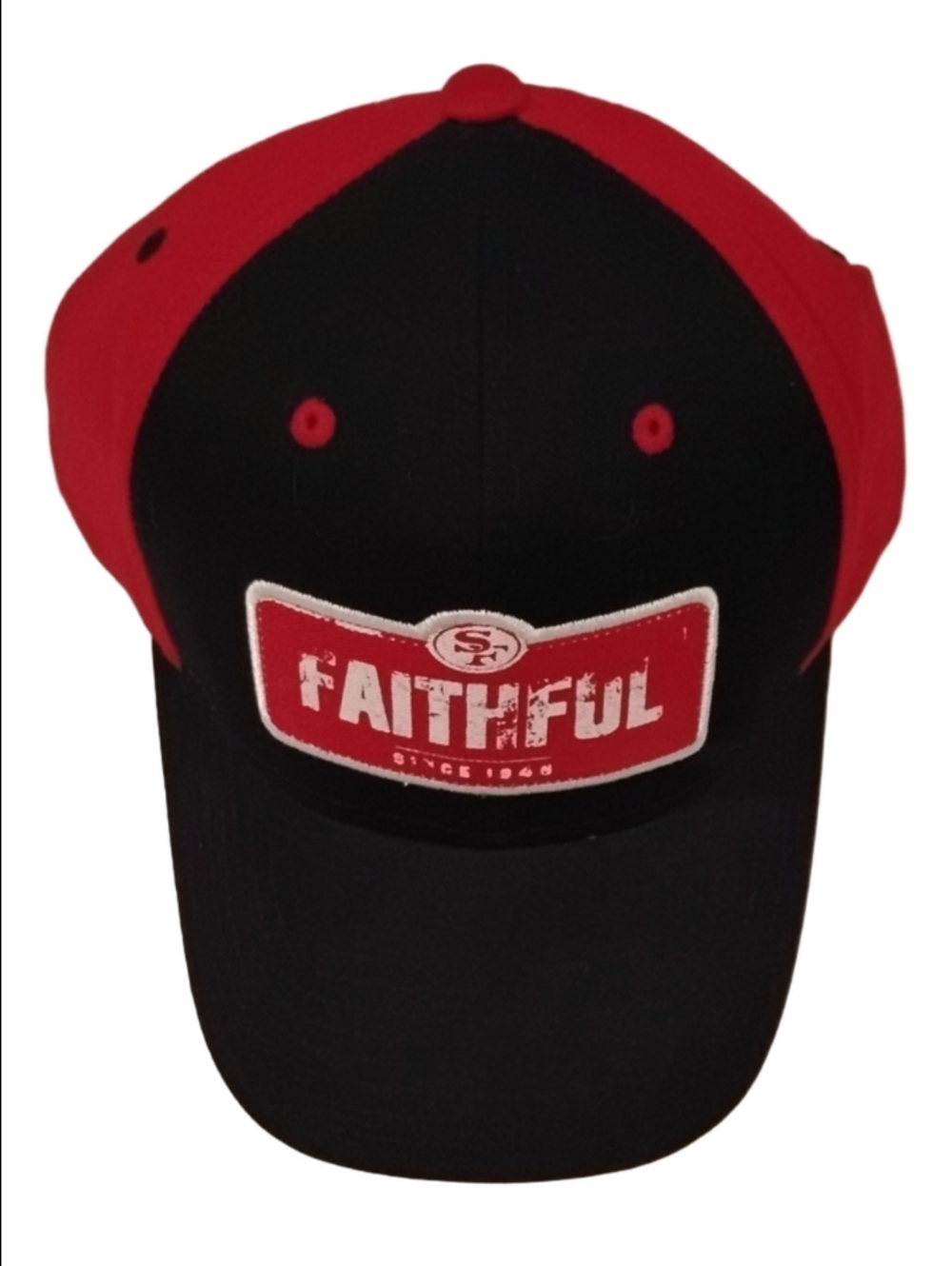 Reebok NFL SF 49ers Faithful Two-Tone Red & Black Baseball Cap
